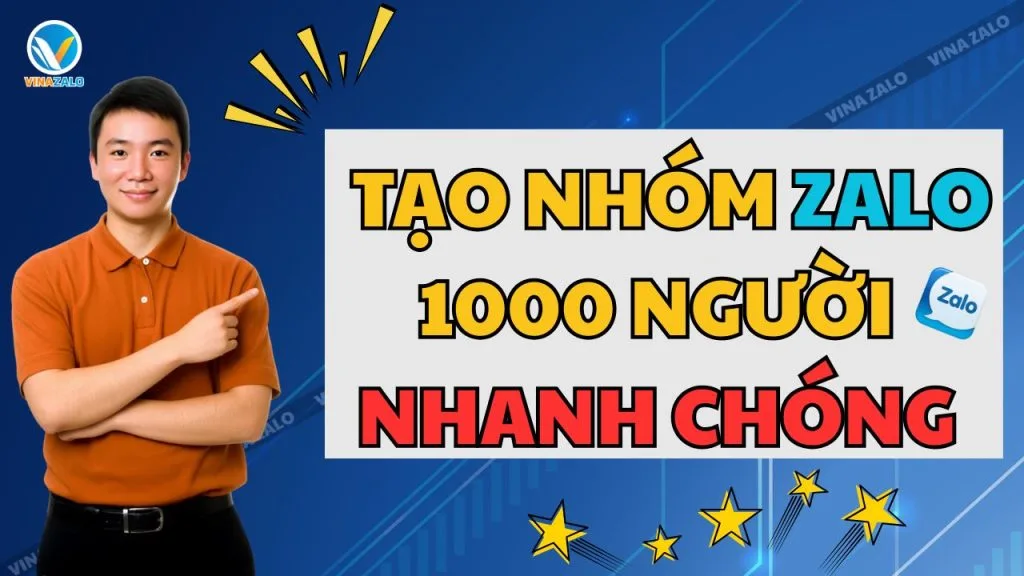 Tạo nhóm Zalo 1000 người Tạo nhóm Zalo 1000 người