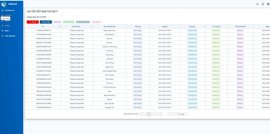 Tính năng kết bạn theo gợi ý